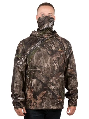 Mossy Oak Men's Tech Hoodie with Face Gaiter "NEW!" Size-S - Image 1 of 4