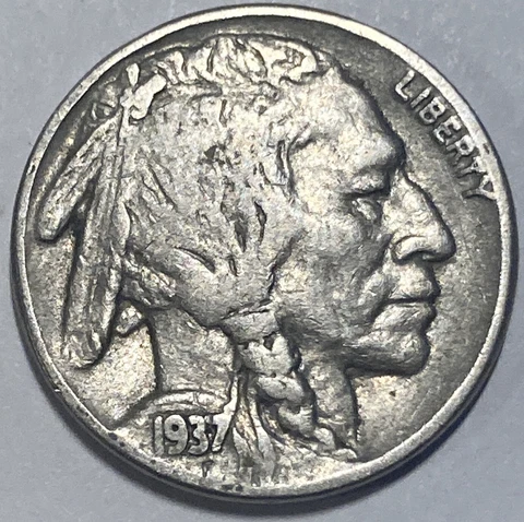 VF 1937 Buffalo Nickel - Very Fine Philadelphia Mint Coin- Quantity Discount Cover