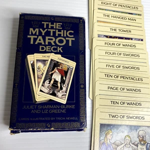 The Mythic Tarot Deck Juliet Sharman-Burke & Liz Greene Vintage 1990 Cards - Picture 1 of 7