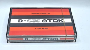 TDK D-C30 Japan Blank Audio Cassette Tape (Sealed) NOS! New - Picture 1 of 6
