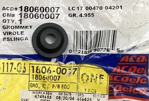 NEW GENUINE ACDELCO 18060007 Grommet Power Brake Booster Vacuum Check Valve - Picture 1 of 2