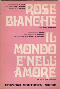 Les SUNLIGHTS ‎Les Roses Blanches / Il N'y A Que L'Amour IN ITALIANO Noten - Bild 1 von 2