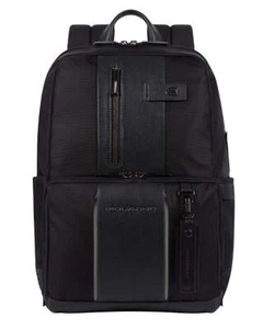 Backpack Piquadro Ca3214br2bml Business/Office Unisex Leather Black - Picture 1 of 8
