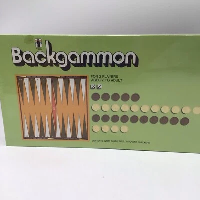 Vintage 70's 1973 Backgammon RAINBOW WORKS 75955 Made in the USA SEALED Gammon - Image 1 of 4