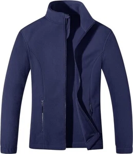 MAGCOMSEN Women's Fleece Jacket Zip Up Coat Lightweight Soft Warm Long Sleeve - Picture 1 of 6
