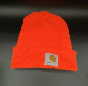 Carhartt Knit Cuffed Beanie Orange Acrylic Watch Mütze Wintermütze Sichtbarkeit - Bild 1 von 6