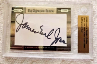 JAMES EARL JONES  2008 Razor Cut Signature ENCAPSULATED Autograph  DARTH VADER - Image 1 of 4