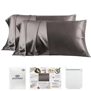 23 Momme Grade 6A+ Mulberry Silk Pillowcase 2 Pack, 100% Natural Silk Pillow ... - Picture 1 of 6