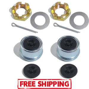 2Sets 1'' Trailer Axle Nut Kits 1'' Spindle Castle Nuts Set with 1" Washers - Bild 1 von 7