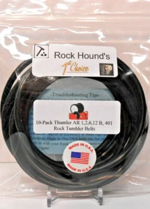 Rockhound's 1st Choice (10) Pack Belts Thumler's Tumbler AR 1,2,6,12 B,401 - Picture 1 of 3