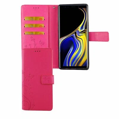 Phone Case For Samsung Galaxy Note 9 Protective Wallet Cover 360 Case Pink New - Image 1 of 3