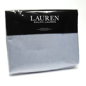 Ralph Lauren European Sham GRAYDON trapuntato blu chambray 100% cotone 26" x 26" - Foto 1 di 6