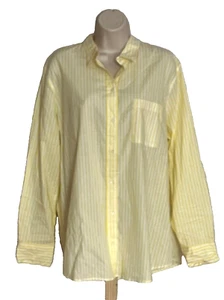 New! J Crew Women’s Sz XL Striped 100% Cotton Collared Blouse Shirt Long Sleeve - Picture 1 of 9