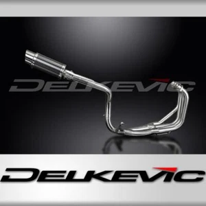 HONDA CB600F HORNET 1998-02 FULL EXHAUST SYSTEM 200mm CARBON ROUND SILENCER - Picture 1 of 3