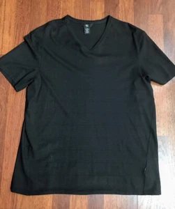 Mens Calvin Klein V-Neck Tshirt Black Large - Picture 1 of 3