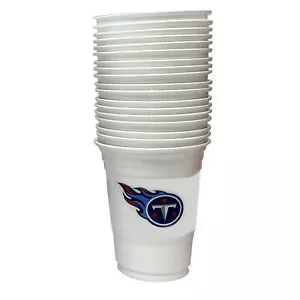 18 Spieltag Football Tennessee Titans Plastikbecher offiziell lizenziert 18 Unzen - Bild 1 von 2