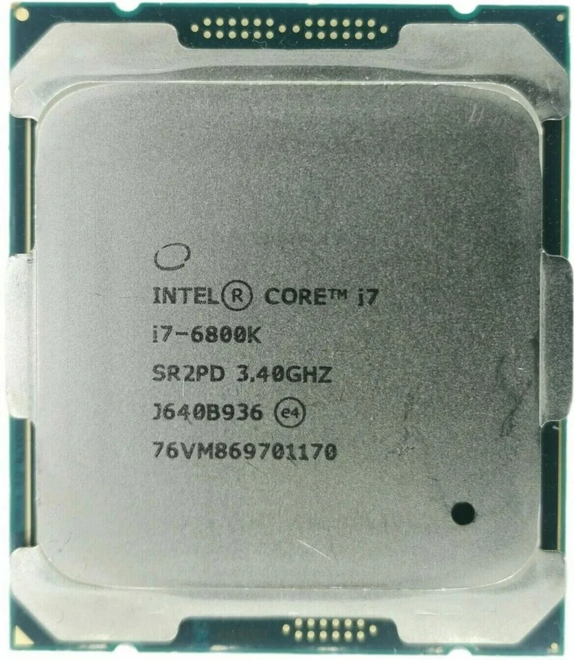 Intel Core i7-6800K 3.40GHz 6-Core 12-Thread 15MB 140W LGA2011 CPU Processor - Image 1 of 1