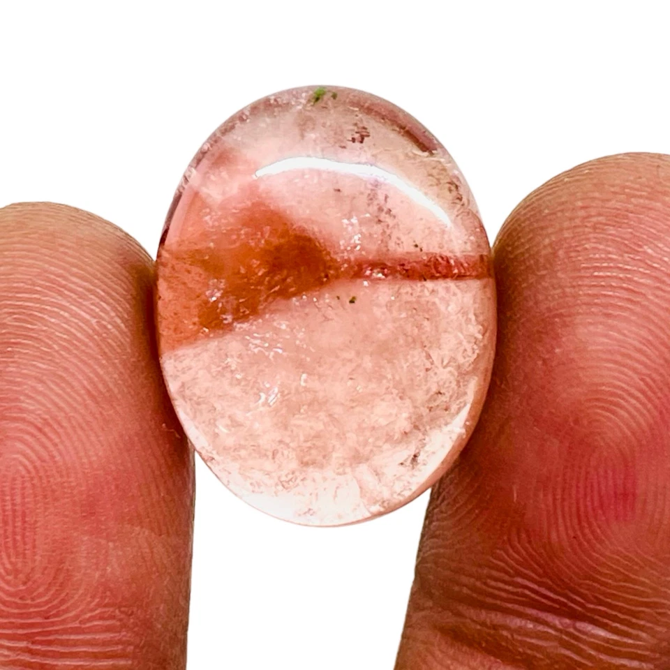 19.45 Cts Natural Tourmaline 21x16mm Bi color Cabochon Untreated Loose Gemstone - Image 1 of 4