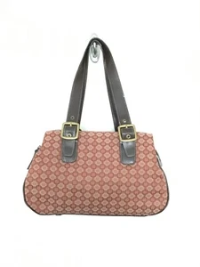 Nine West Handbag w Keychain Pumpkin Orange Geometric Design - Picture 1 of 5