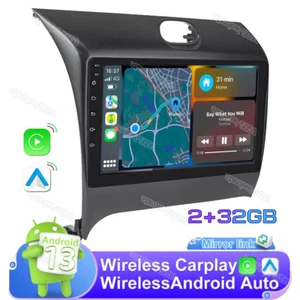 Carplay Android 13 For Kia Cerato K3 Forte 2013-2016 Car Stereo Radio GPS BT SWC - Picture 1 of 12
