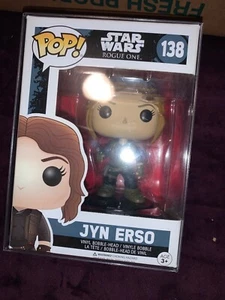 FUNKO POP STAR WARS JYN ERSO #138, W protective case, NIB unopened - Picture 1 of 4