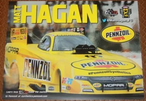 Tarjeta de héroe 2017 Matt Hagan Pennzoil Dodge Charger Funny Car Las Vegas NHRA - Imagen 1 de 1