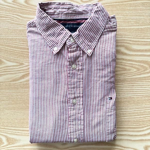 Tommy Hilfiger Camisa Grande Para Hombres Rayas Rosa 25" Pit-to-Pit Diseñador Moda Hombres - Imagen 1 de 10