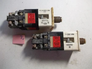 2er SET MIKROSCHALTER BLINKLEUCHTE WÄHLSCHALTER 911AGB011BB 120V (164-3) - Bild 1 von 3