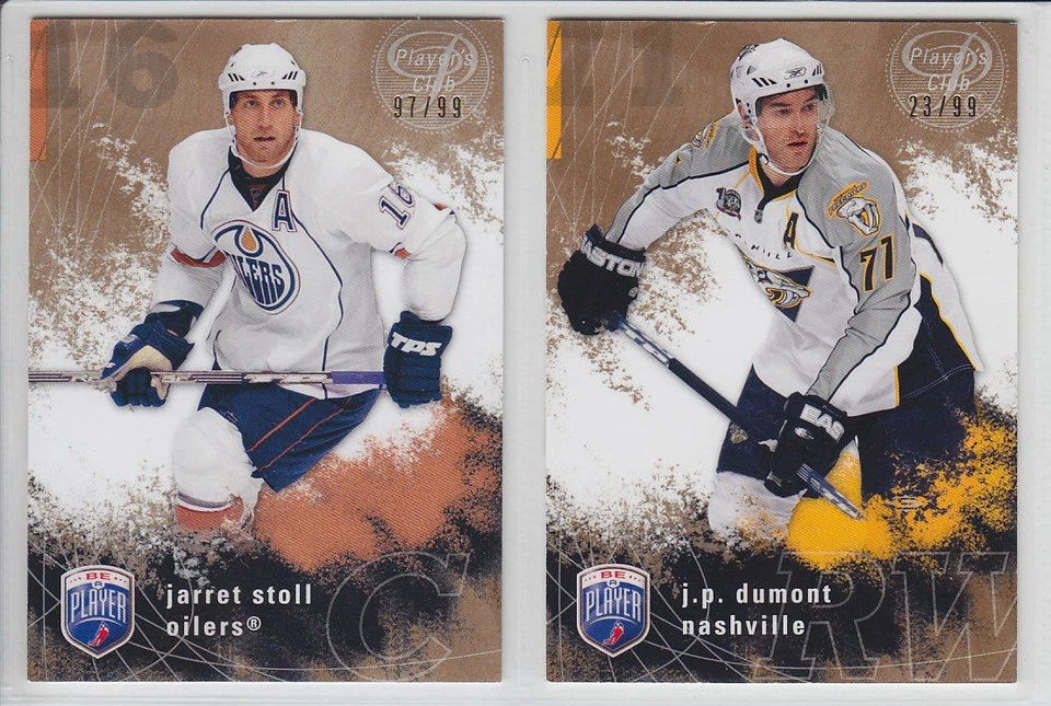 2007-08 UD BAP J P DUMONT PARALLEL /99 PLAYER'S CLUB #112 Be a Player Predators - Image 1 of 1