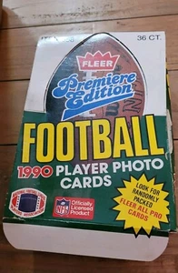 1990 Fleer Premiere Edition NFL Football Sealed Unopened 36 Pack Box - Picture 1 of 2