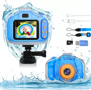 Kids Waterproof Camera Present for 5 6 7 8 9 10 Year Old Girls, Toddler Christma - Picture 1 of 6