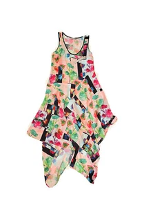 CLOVER CANYON Flowers floral sleeveless maxi dress size Medium Asymmetric New - Picture 1 of 10