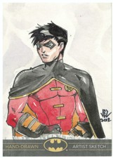 DC Comics Batman: The Legend Sketch Card of Robin - Cryptozoic 2012