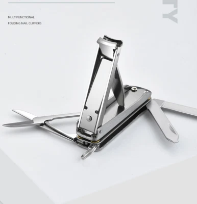 Neu Schlüsselanhänger Multitools Nagelknipser Tasche klappbar Fingernagelschneider EDC-Werkzeug - Bild 1 von 4