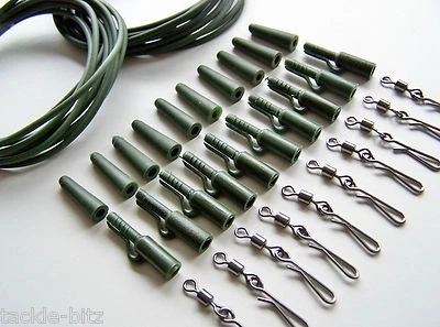 TJR TACKLE Karpfenangeln Tackle 32 Stck. Gewicht Bleiclips Quick Link Schwenkbar Rig Rohr Hair Rigs