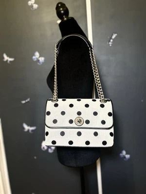 Bolso de Hombro Convertible Kate Spade Natalia Punto Bordado Solapa Mediana Foto 1 de 4