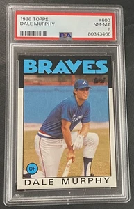 1-1986 Topps Dale Murphy Atlanta Braves #600 PSA 8 - Picture 1 of 2