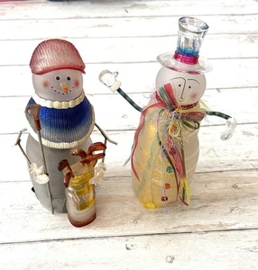 Winter Schneemann Golf Golf Figur Deko Weihnachten Urlaub Dekoration Set - Bild 1 von 3