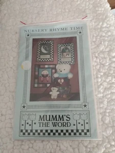Nursery Rhyme Time Mum's The Word Baby Quilt Sewing Pattern 1989 - Picture 1 of 2