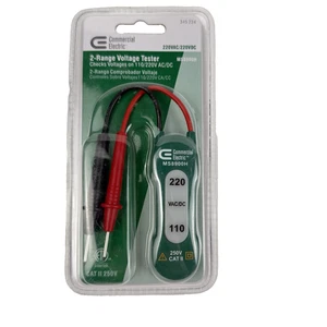 Gewerblicher elektrischer Spannungsprüfer Doppelspannungsanzeige 110 220 Volt AC DC - Bild 1 von 2