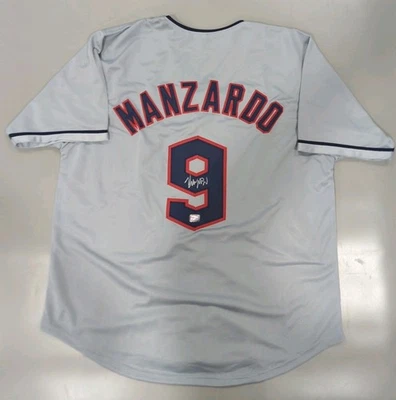 Kyle Manzardo Signed Autographed Custom Cleveland Guardians Jersey W/COA - Image 1 of 4
