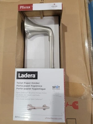 Держатель для туалетной бумаги Pfister Ladera двойной столб матовый никель BPH-LR0GS - Изображение 1 из 3