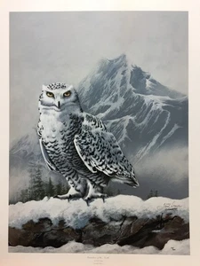 Phillip Crowe Guardian of the North Snowy Owl Signed & Numbered Art Print - Picture 1 of 1