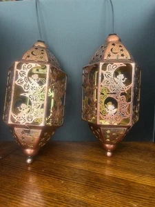 Set of 2 Outdoor Moon Fairy Solar Lanterns. - Picture 1 of 7