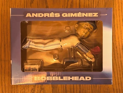 2025 Toronto Blue Jays Andres Gimenez Bobblehead August 25th 2025 New In Box - Image 1 of 2
