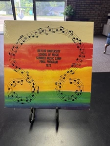 Baylor University School Of Music 1972 Summer Camp Program UNTESTED Record - Picture 1 of 8