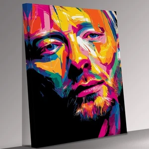 Thom Yorke Canvas Print Wall Art Picture - Picture 1 of 7
