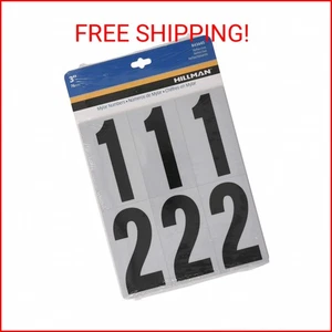 Hillman 843445 Reflective Adhesive Mailbox Number Pack, 3", Black and White - Picture 1 of 2