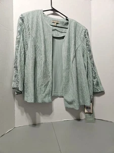 Maya Brooke Size 20W Blazer Open Top Shoulder Pads New With Tag - Picture 1 of 9