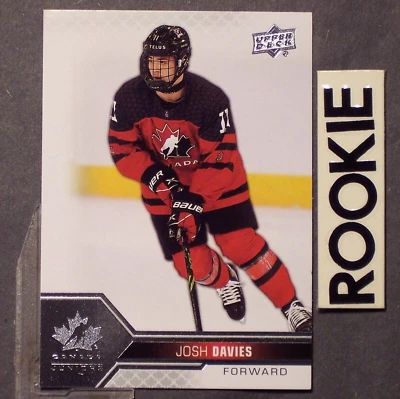 JOSH DAVIES 2022/23 Upper Deck Canada Juniors #44 Pre RC Florida Panthers - Image 1 of 4